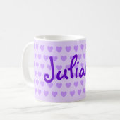 Juliana in het Paars Koffiemok (Voorkant links)