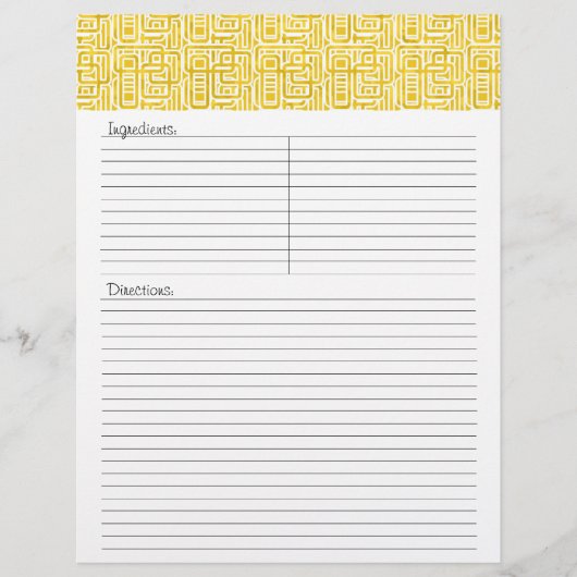 Julianna Recipe Letterhead (Voorkant)
