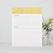 Julianna Recipe Letterhead (Staand voorkant)