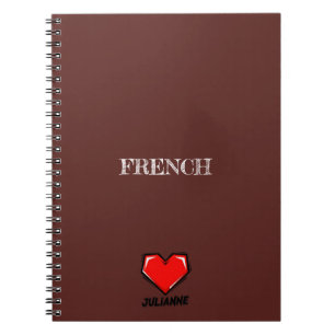 Julianne Heart Brown Notitieboek