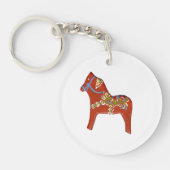 Julia's Dala Horse sleutelhanger (Voorkant)