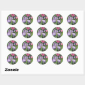 Julia's Iris Garden Ronde Sticker (Vel)