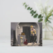 "Julia's puppet theater" - Briefkaart (Staand voorkant)