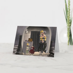 "Julia's Puppet Theatre" - Wenskaart Kaart