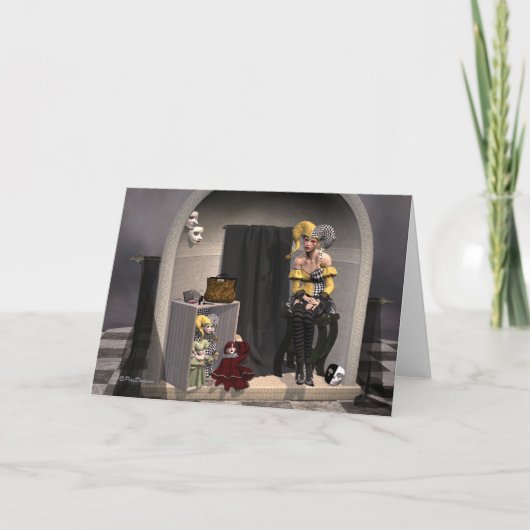 "Julia's Puppet Theatre" - Wenskaart Kaart (Voorkant)