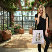 Julia's sierlijke charme - Boho Floral Monogram Crossbody Tas