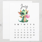 Julibabydraak Kunstprint Whimsische Fantasie (Voorkant / Achterkant)