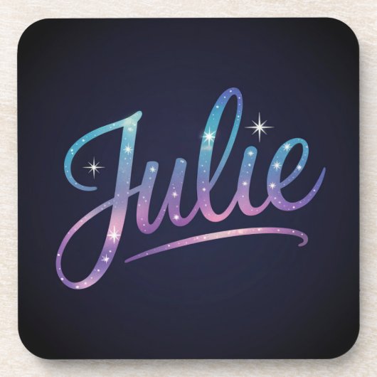Julie Blue Sparkles Onderzetter Set (Voorkant)