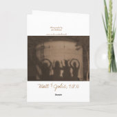 Julie - dankt n Mat Huwelijk 4x6 (sepia) -317,… Bedankkaart (Achterkant)