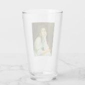 Julie Daydreaming (Prachtige Jonge Vrouw) Glas (Achterkant)