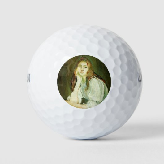 Julie Daydreaming (Prachtige Jonge Vrouw) Golfballen (Voorkant)