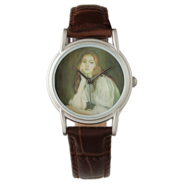 Julie Daydreaming (Prachtige Jonge Vrouw) Horloge (Voorkant)