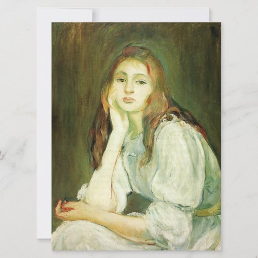 Julie Daydreaming (Prachtige Jonge Vrouw) Kaart (Voorkant)