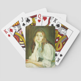 Julie Daydreaming (Prachtige Jonge Vrouw) Pokerkaarten