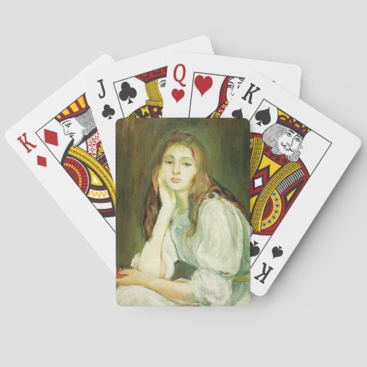 Julie Daydreaming (Prachtige Jonge Vrouw) Pokerkaarten (Achterkant)