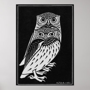 Julie de Graag 2 Owls Poster