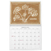 Julie de Graag Art Nouveau Woodcuts Aangepast jaar Kalender (Mar 2026)