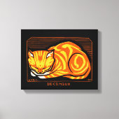 Julie de Graag December Cat Canvas Afdruk (Voorkant)