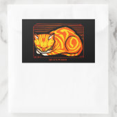 Julie de Graag December Cat Rechthoekige Sticker (Tas)