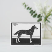 Julie de Graag Dog Briefkaart (Staand voorkant)