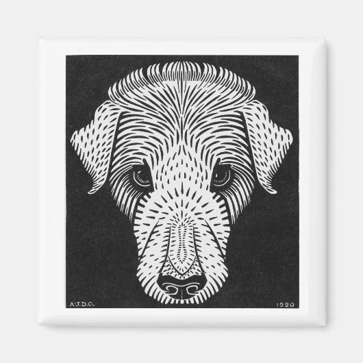 Julie de Graag Dog's Head Magneet (Voorkant)