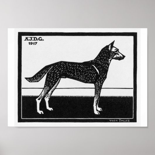 Julie de Graag Hond Poster (Voorkant)
