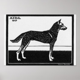 Julie de Graag Hond Poster