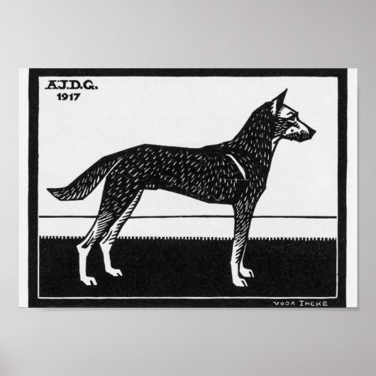 Julie de Graag Hond Poster (Voorkant)