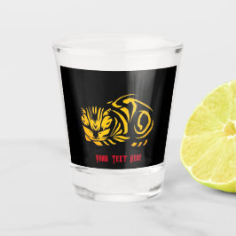 Julie de Graag Houtsnijwerk kat (Goud) Shot Glas