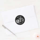 Julie de Graag Kat Ronde Sticker (Envelop)