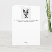 Julie de Graag Rooster Kaart (Achterkant)