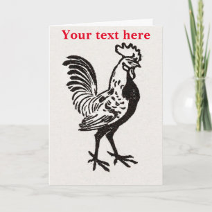 Julie de Graag Rooster Kaart