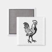 Julie de Graag Rooster Magneet (Voorkant / Achterkant)