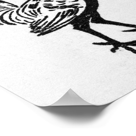 Julie de Graag Rooster Poster (Hoek)
