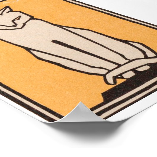 Julie de Graag Sitting Cat Poster (Hoek)