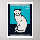 Julie de Graag Sitting Cat Poster (Voorkant)