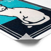 Julie de Graag Sitting Cat Poster (Hoek)