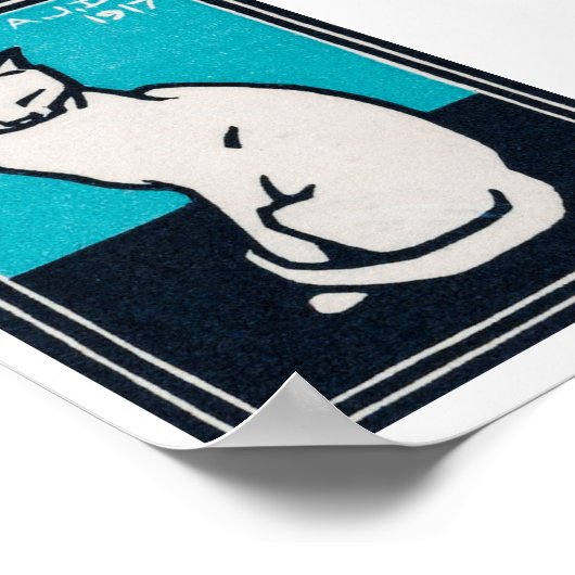 Julie de Graag Sitting Cat Poster (Hoek)