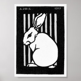 Julie de Graag Sitting Rabbit Poster