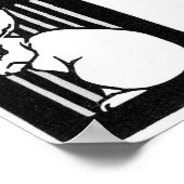 Julie de Graag Sitting Rabbit Poster (Hoek)