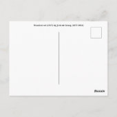 Julie de Graag Woodcut cat Briefkaart (Achterkant)