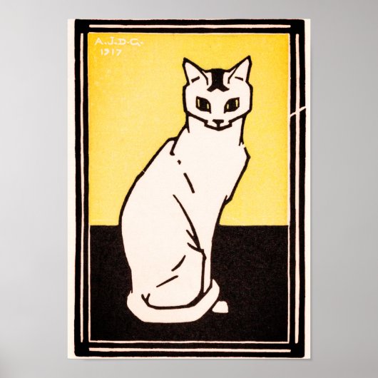 Julie de GraagSitting Cat Poster (Voorkant)