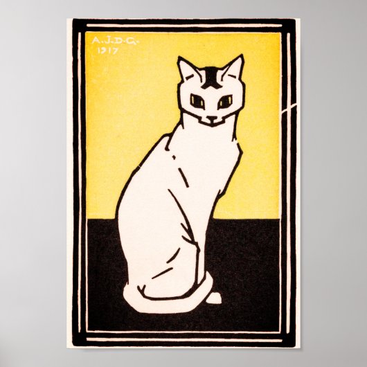 Julie de GraagZittende Kat Poster (Voorkant)