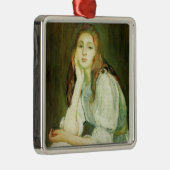 Julie Droomdromend (Mooi Jong Meisje) Metalen Ornament (Rechts)