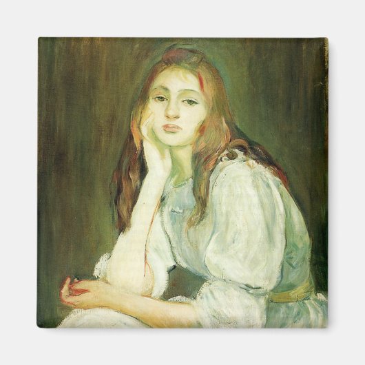 Julie Droomt (Mooie Jonge Vrouw) Magneet (Voorkant)