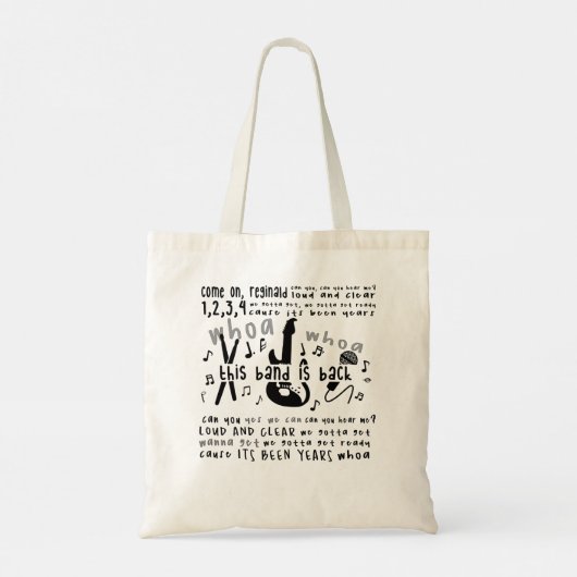 Julie en de fantooms deze band is terug Tote Bag (Achterkant)