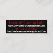 julie grijs zonekaart mini visitekaartje (Achterkant)