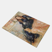 Julie Manet en haar Greyhound (door Berthe Morisot