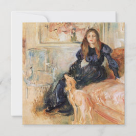Julie Manet en haar windhond (door Berthe Morisot) Kaart