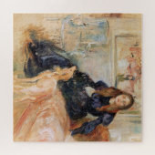 Julie Manet en haar windhond (door Berthe Morisot) Legpuzzel (Horizontaal)